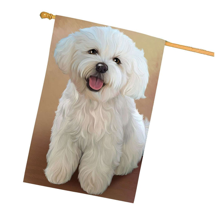 Bichon Frise Dog House Flag