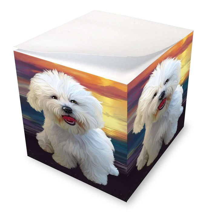 Bichon Frise Dog Note Cube