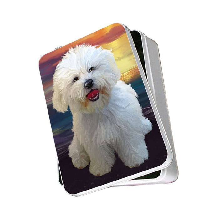 Bichon Frise Dog Photo Storage Tin