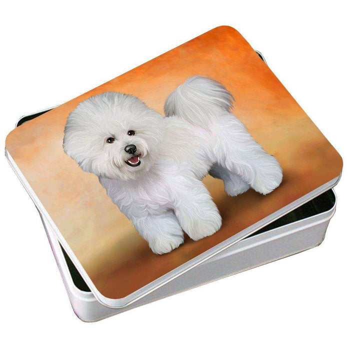 Bichon Frise Dog Photo Storage Tin