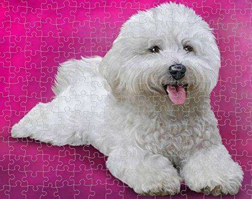 Bichon Frise Dog Puzzle with Photo Tin