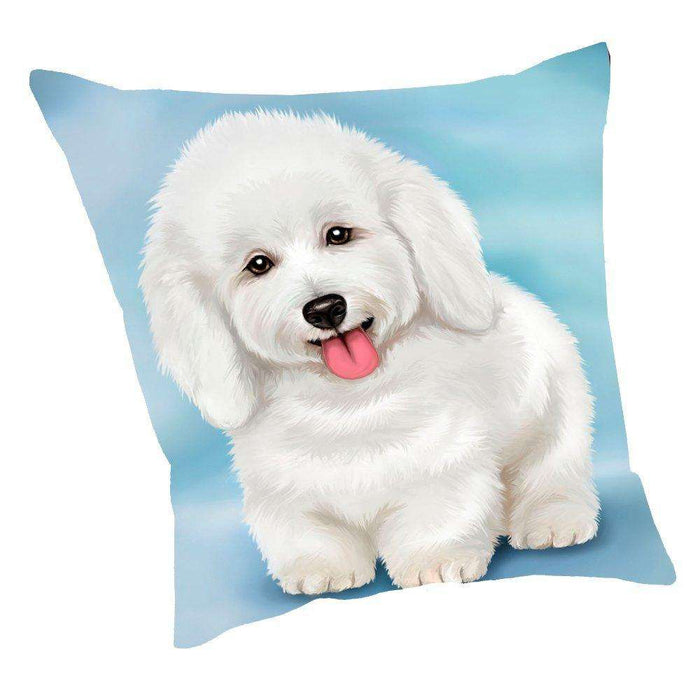 Bichon Frise Dog Throw Pillow D004
