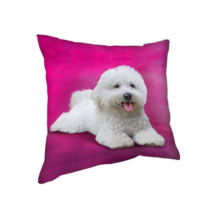 Bichon Frise Dog Throw Pillow