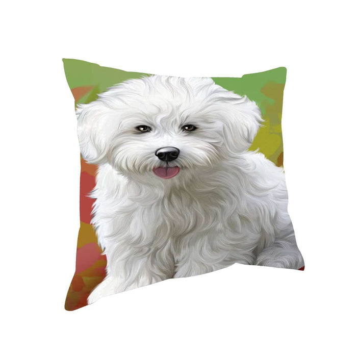 Bichon Frise Dog Throw Pillow