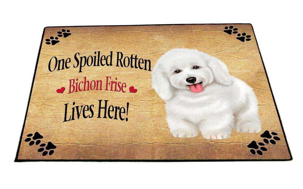 Bichon Frise Spoiled Rotten Dog Indoor/Outdoor Floormat