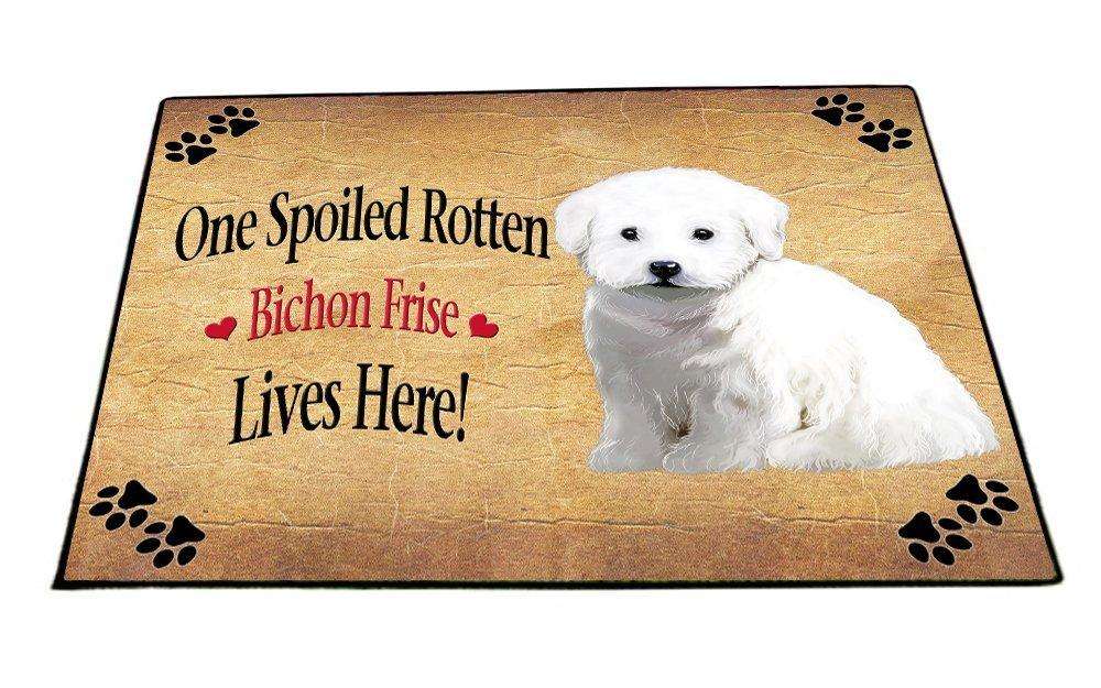 Bichon Frise Spoiled Rotten Dog Indoor/Outdoor Floormat