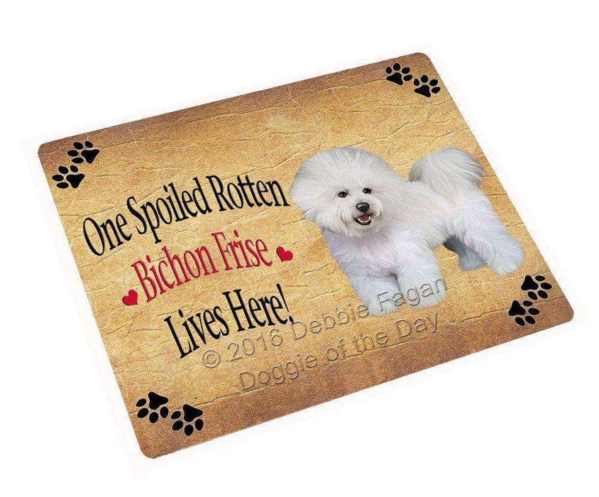 Bichon Frise Spoiled Rotten Dog Magnet Mini (3.5" x 2")