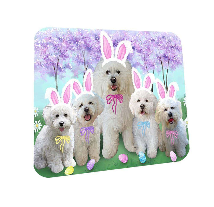 Bichon Frises Dog Easter Holiday Coasters Set of 4 CST49093
