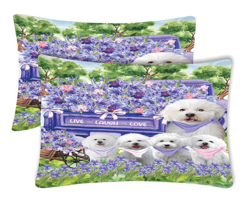 Bichon Frise Pillow Case: Explore a Variety of Custom Designs, Personalized, Soft and Cozy Pillowcases Set of 2, Gift for Pet and Dog Lovers