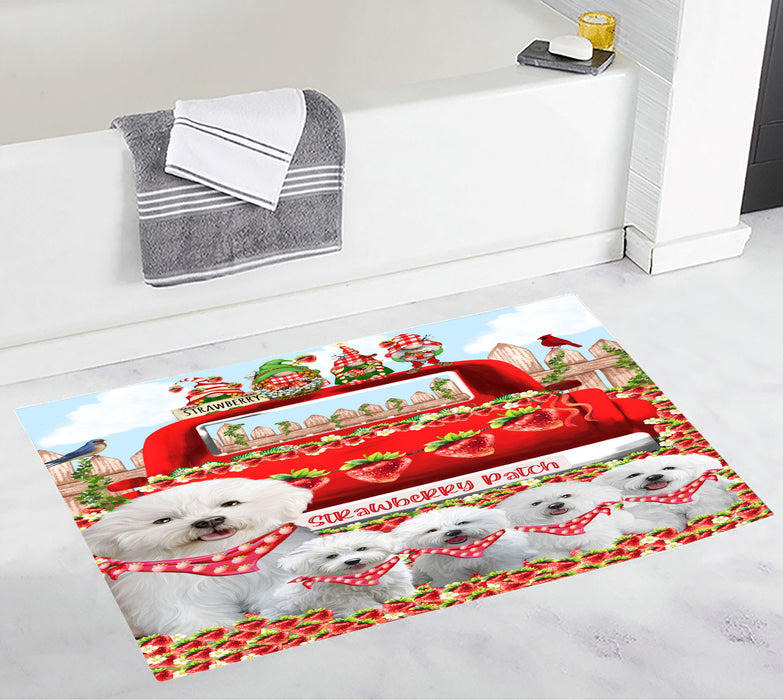 Bichon Frise Bath Mat: Non-Slip Bathroom Rug Mats, Custom, Explore a Variety of Designs, Personalized, Gift for Pet and Dog Lovers