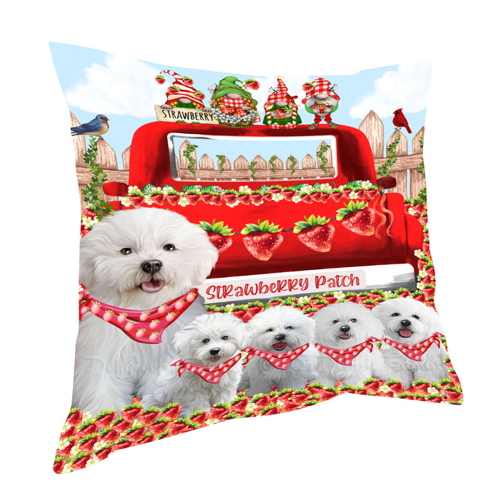 Bichon Frise Throw Pillow: Explore a Variety of Designs, Custom, Cushion Pillows for Sofa Couch Bed, Personalized, Dog Lover's Gifts