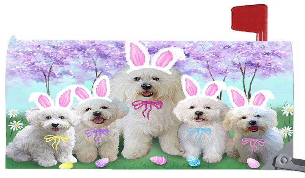 Easter Holidays Bichon Frise Dogs Magnetic Mailbox Cover MBC48379