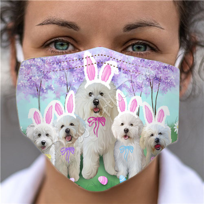 Easter Holiday Bichon Frise Dogs Face Mask FM49577
