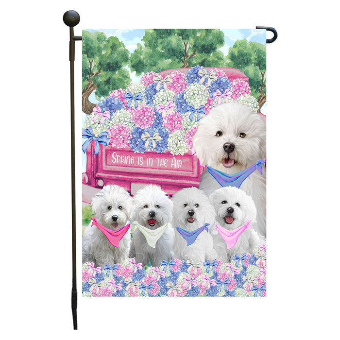 Bichon Frise Dogs Garden Flag: Explore a Variety of Personalized Designs, Double-Sided, Weather Resistant, Custom, Outdoor Garden Yard Decor for Dog and Pet Lovers