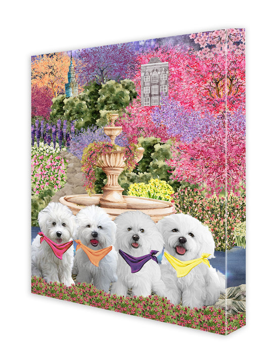 Bichon Frise Wall Art Canvas, Explore a Variety of Designs, Custom Digital Painting, Personalized, Ready to Hang Room Decor, Dog Gift for Pet Lovers