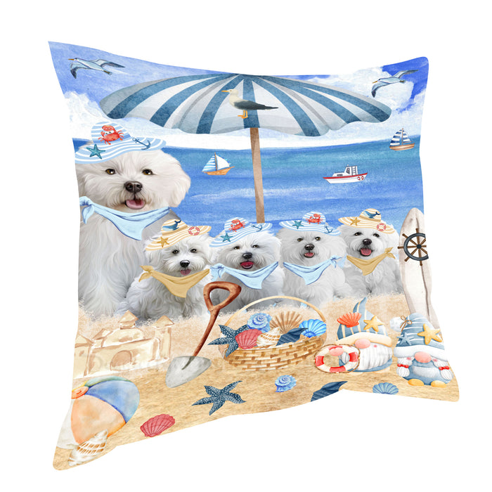 Bichon Frise Pillow: Explore a Variety of Designs, Custom, Personalized, Pet Cushion for Sofa Couch Bed, Halloween Gift for Dog Lovers