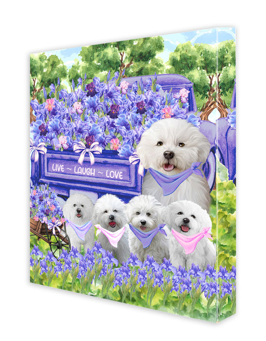 Bichon Frise Canvas: Explore a Variety of Designs, Custom, Digital Art Wall Painting, Personalized, Ready to Hang Halloween Room Decor, Pet Gift for Dog Lovers