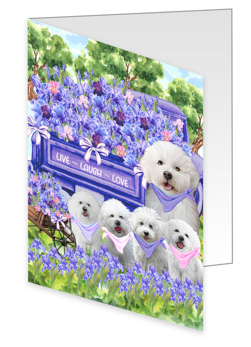 Bichon Frise Greeting Cards & Note Cards: Invitation Card with Envelopes Multi Pack, Personalized, Explore a Variety of Designs, Custom, Dog Gift for Pet Lovers