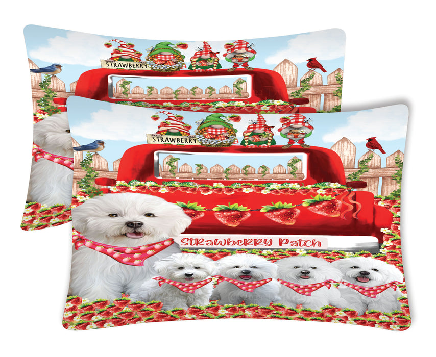 Bichon Frise Pillow Case: Explore a Variety of Personalized Designs, Custom, Soft and Cozy Pillowcases Set of 2, Pet & Dog Gifts