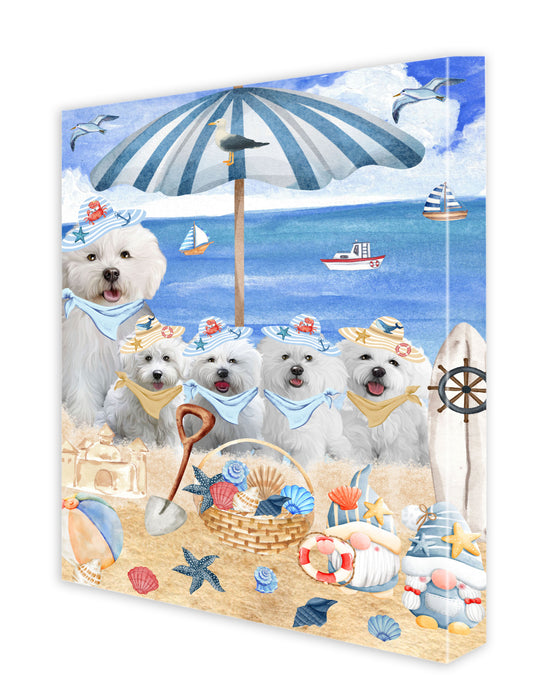 Bichon Frise Canvas: Explore a Variety of Designs, Custom, Digital Art Wall Painting, Personalized, Ready to Hang Halloween Room Decor, Pet Gift for Dog Lovers