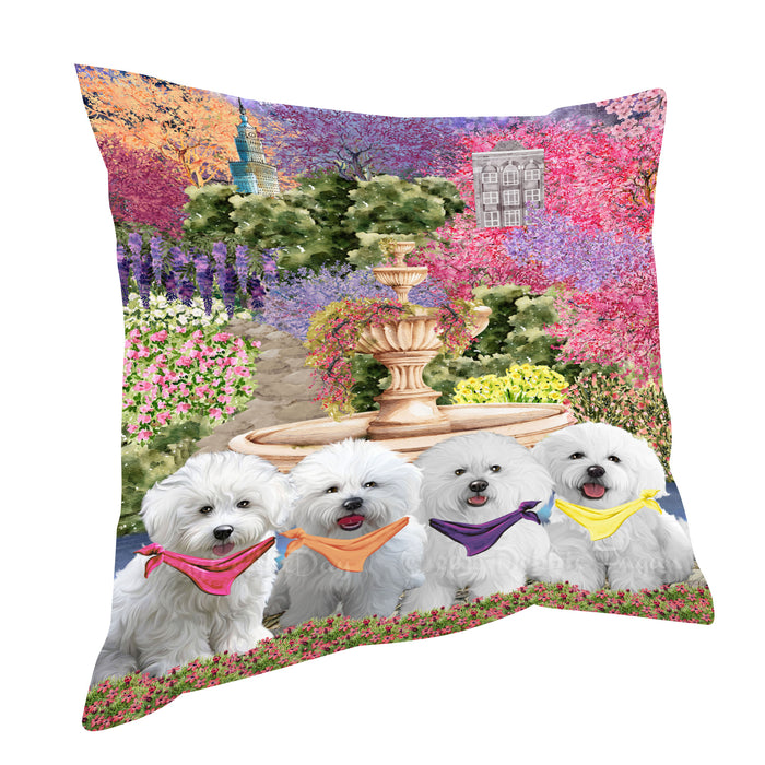 Bichon Frise Throw Pillow: Explore a Variety of Designs, Custom, Cushion Pillows for Sofa Couch Bed, Personalized, Dog Lover's Gifts