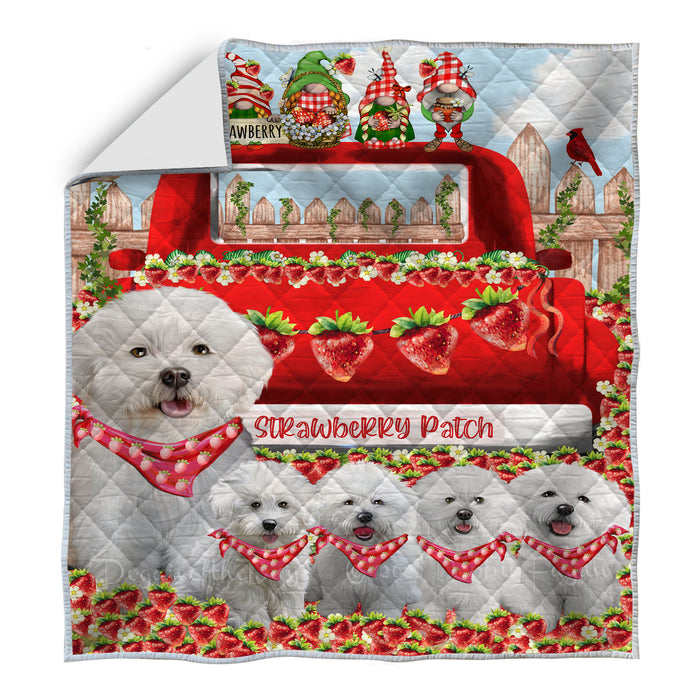 Bichon Frise Quilt: Explore a Variety of Personalized Designs, Custom, Bedding Coverlet Quilted, Pet and Dog Lovers Gift