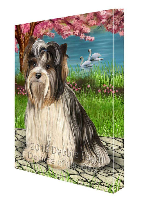 Biewer Terrier Dog Canvas Print Wall Art Décor CVS82889