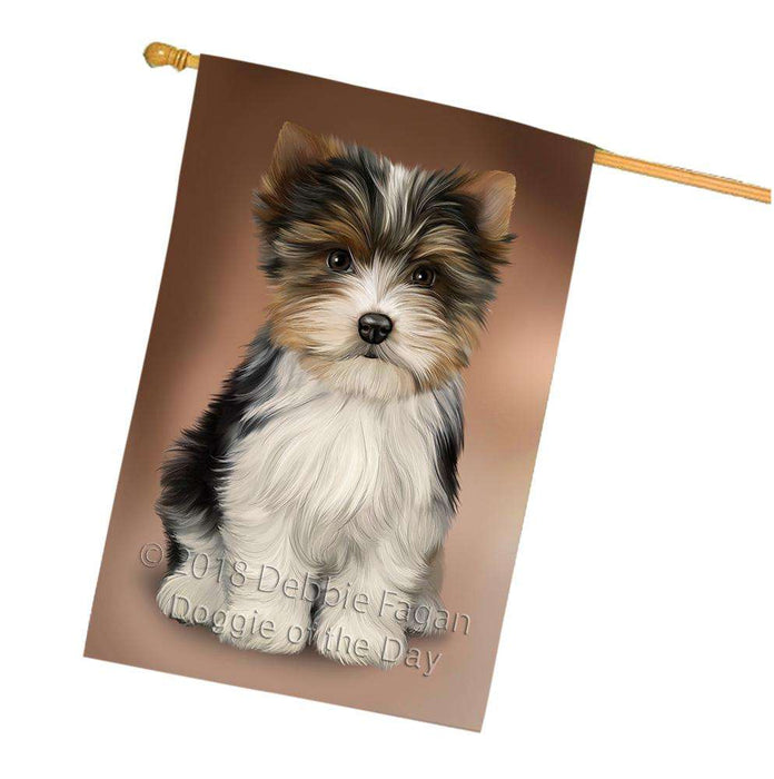 Biewer Terrier Dog House Flag FLG51868