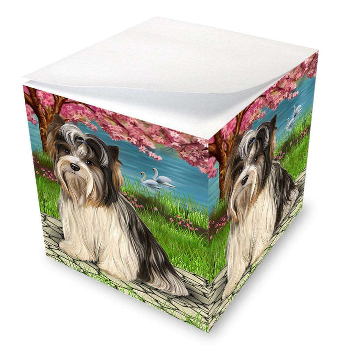 Biewer Terrier Dog Note Cube NOC51736