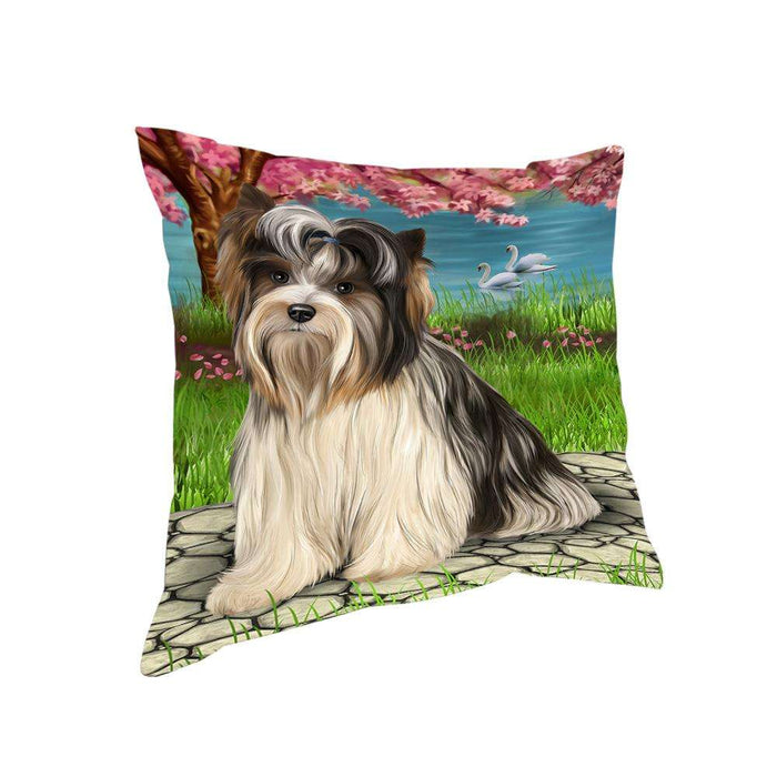 Biewer Terrier Dog Pillow PIL63308