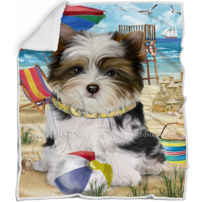Pet Friendly Beach Biewer Terrier Dog Blanket BLNKT65550
