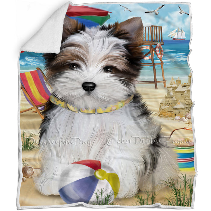 Pet Friendly Beach Biewer Terrier Dog Blanket BLNKT65559