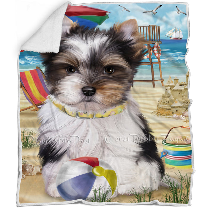 Pet Friendly Beach Biewer Terrier Dog Blanket BLNKT65568