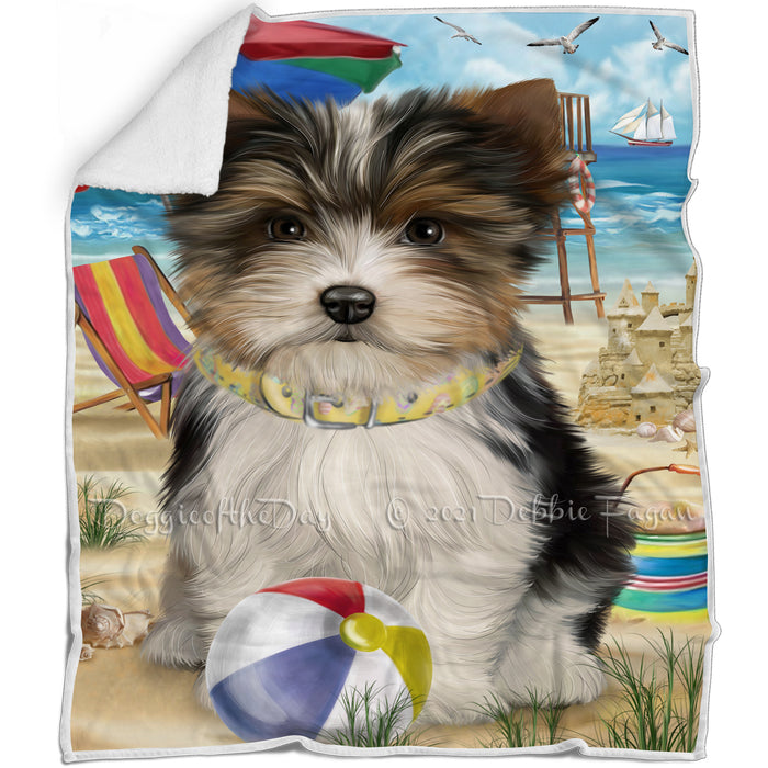 Pet Friendly Beach Biewer Terrier Dog Blanket BLNKT65577