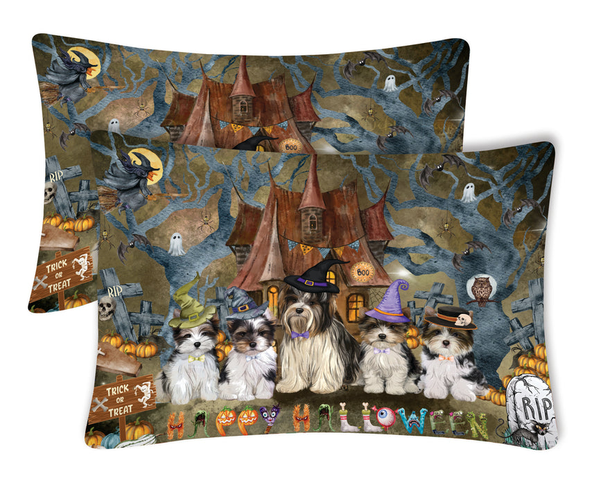 Biewer Terrier Pillow Case: Explore a Variety of Personalized Designs, Custom, Soft and Cozy Pillowcases Set of 2, Pet & Dog Gifts
