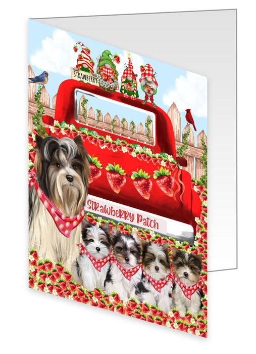 Biewer Terrier Greeting Cards & Note Cards: Explore a Variety of Designs, Custom, Personalized, Halloween Invitation Card with Envelopes, Gifts for Dog Lovers