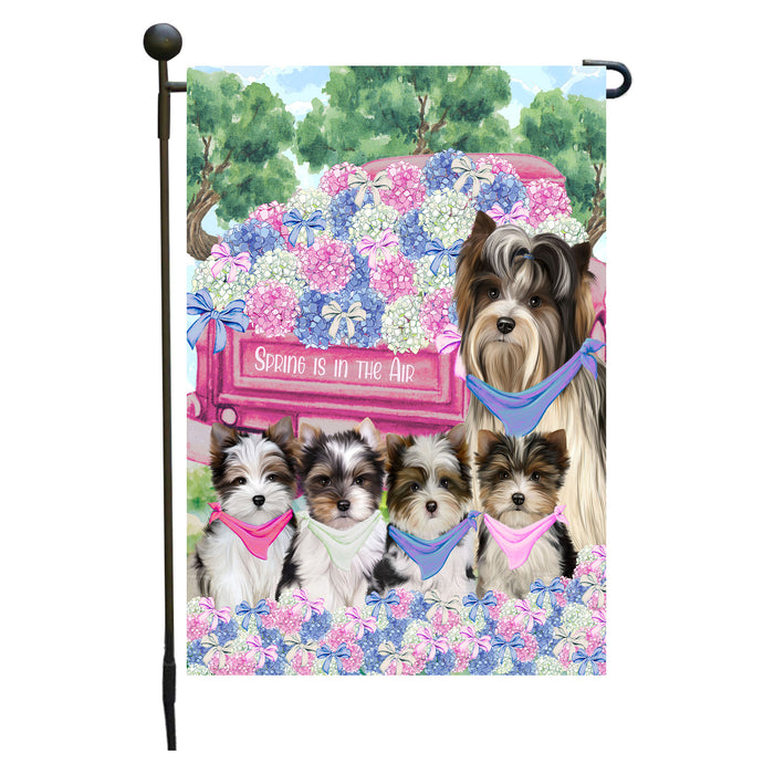 Biewer Terrier Dogs Garden Flag: Explore a Variety of Personalized Designs, Double-Sided, Weather Resistant, Custom, Outdoor Garden Yard Decor for Dog and Pet Lovers