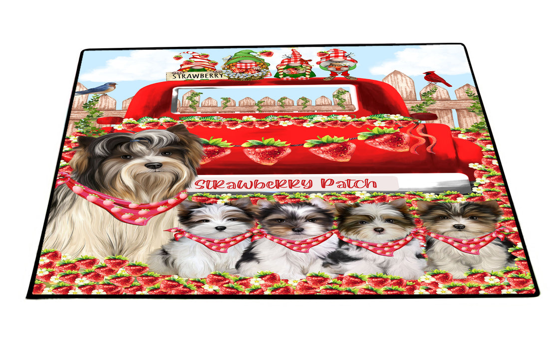 Biewer Terrier Floor Mats: Explore a Variety of Designs, Personalized, Custom, Halloween Anti-Slip Doormat for Indoor and Outdoor, Dog Gift for Pet Lovers