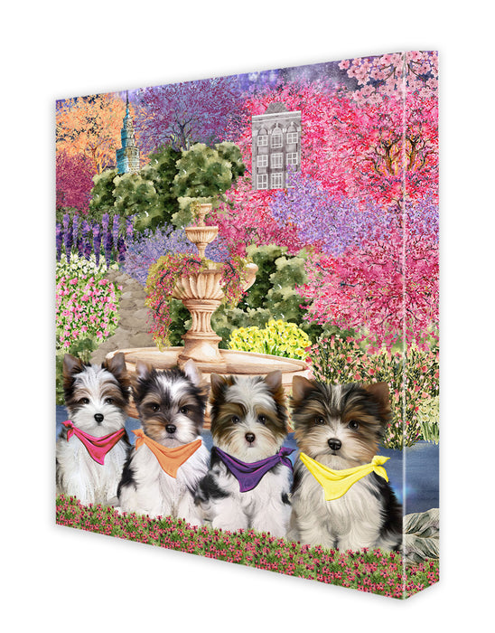 Biewer Terrier Wall Art Canvas, Explore a Variety of Designs, Personalized Digital Painting, Custom, Ready to Hang Room Decor, Gift for Dog and Pet Lovers