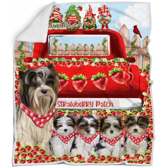 Biewer Terrier Blanket: Explore a Variety of Designs, Cozy Sherpa, Fleece and Woven, Custom, Personalized, Gift for Dog and Pet Lovers