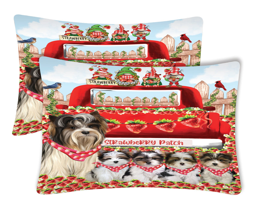 Biewer Terrier Pillow Case: Explore a Variety of Personalized Designs, Custom, Soft and Cozy Pillowcases Set of 2, Pet & Dog Gifts