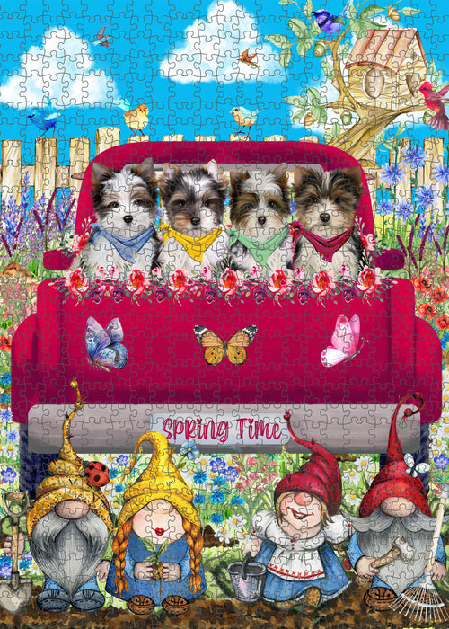 Biewer Terrier Jigsaw Puzzle, Interlocking Puzzles Games for Adult, Explore a Variety of Designs, Personalized, Custom,  Gift for Pet and Dog Lovers