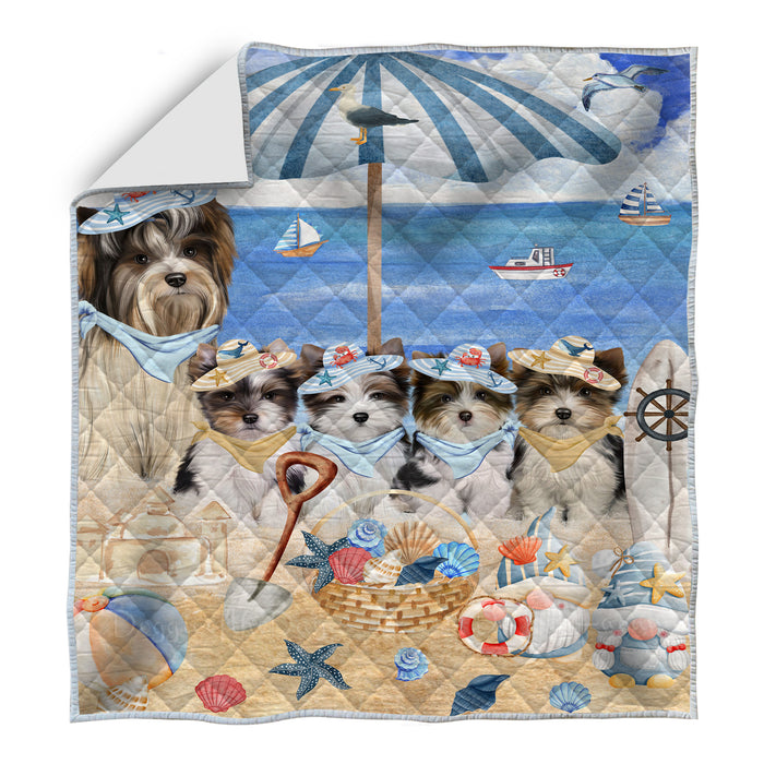Biewer Terrier Quilt: Explore a Variety of Bedding Designs, Custom, Personalized, Bedspread Coverlet Quilted, Gift for Dog and Pet Lovers