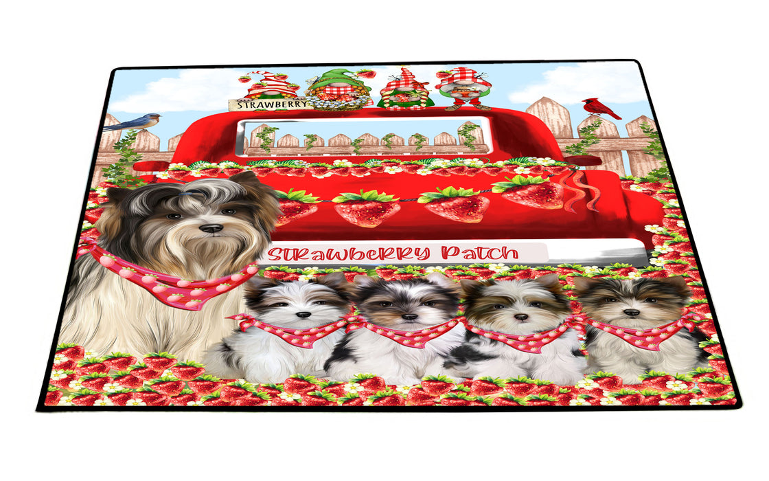 Biewer Terrier Floor Mat and Door Mats, Explore a Variety of Designs, Personalized, Anti-Slip Welcome Mat for Outdoor and Indoor, Custom Gift for Dog Lovers