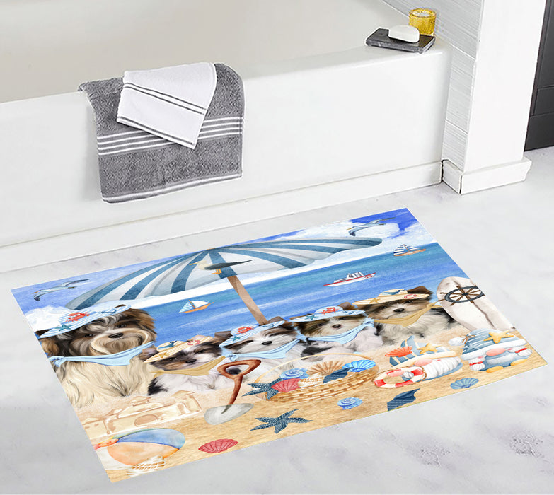 Biewer Terrier Bath Mat: Non-Slip Bathroom Rug Mats, Custom, Explore a Variety of Designs, Personalized, Gift for Pet and Dog Lovers
