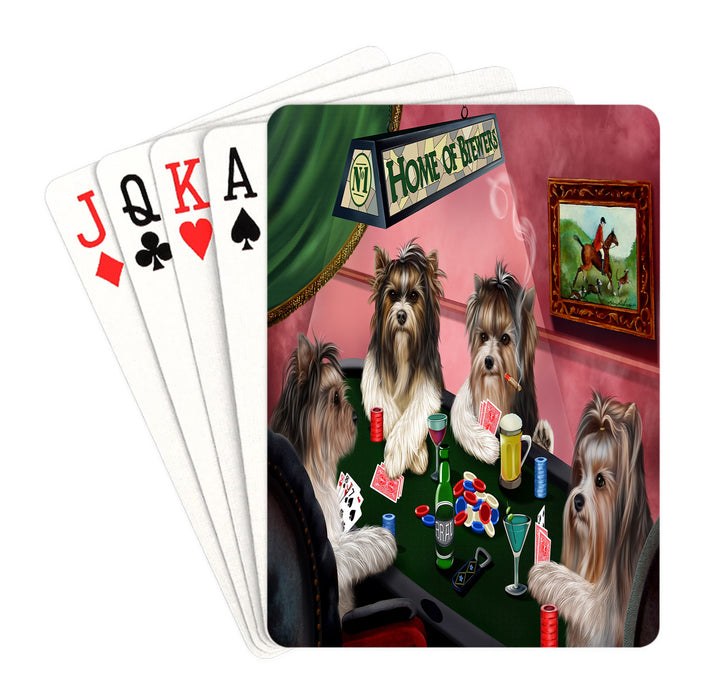 Home of Biewer Dogs Playing Poker Playing Card Decks