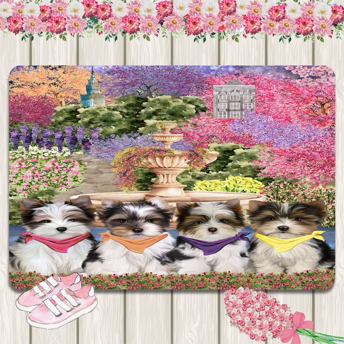 Biewer Terrier Area Rug and Runner: Explore a Variety of Designs, Personalized, Custom, Halloween Indoor Floor Carpet Rugs for Home and Living Room, Pet Gift for Dog Lovers