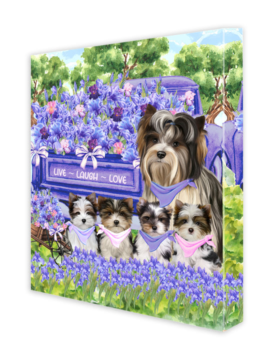 Biewer Terrier Canvas: Explore a Variety of Designs, Custom, Personalized, Digital Art Wall Painting, Ready to Hang Room Decor, Gift for Dog and Pet Lovers