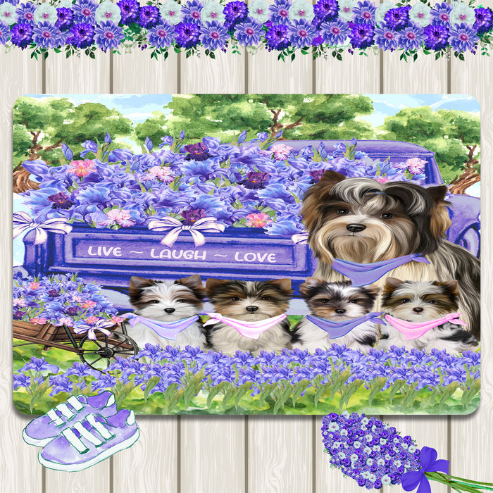 Biewer Terrier Area Rug and Runner: Explore a Variety of Custom Designs, Personalized, Floor Carpet Indoor Rugs for Home and Living Room, Gift for Pet and Dog Lovers