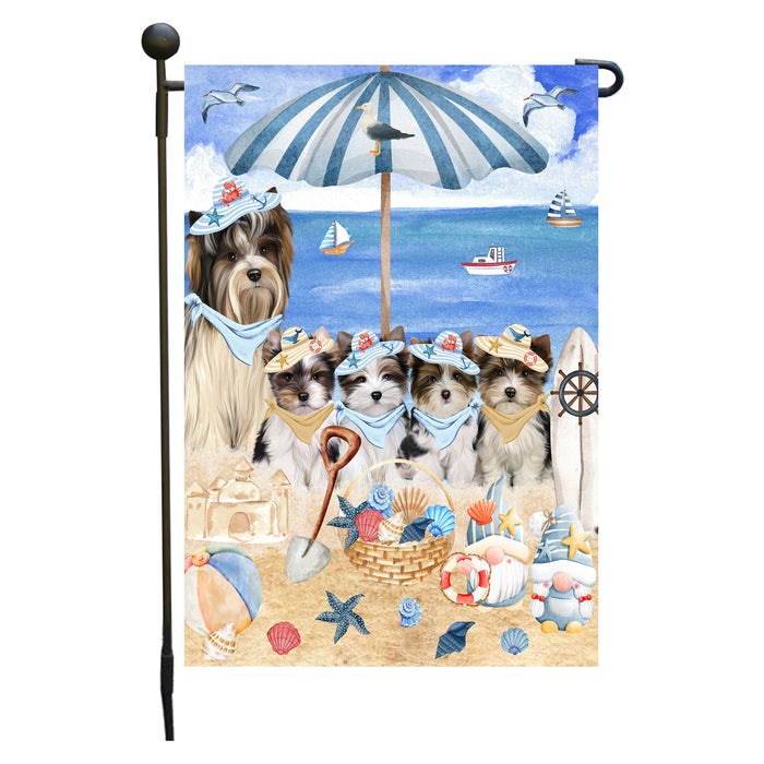 Biewer Terrier Dogs Garden Flag, Double-Sided Outdoor Yard Garden Decoration, Explore a Variety of Designs, Custom, Weather Resistant, Personalized, Flags for Dog and Pet Lovers